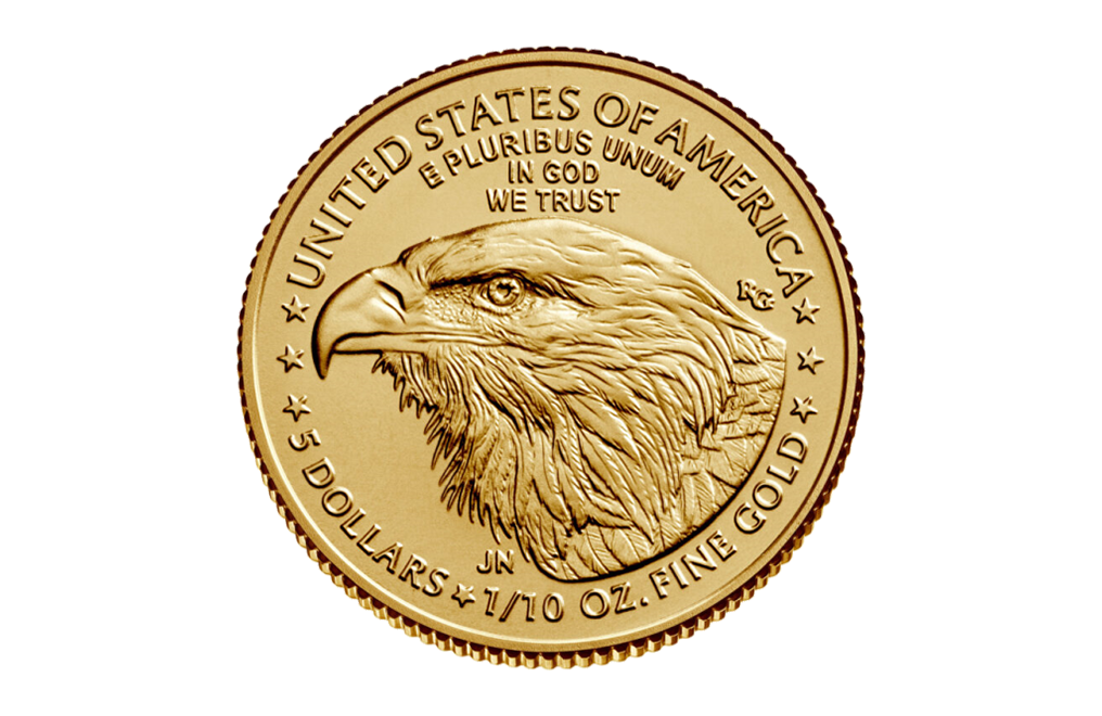 Buy 1/10 oz Gold Eagle Coins (new design - mid 2021 and later), image 0