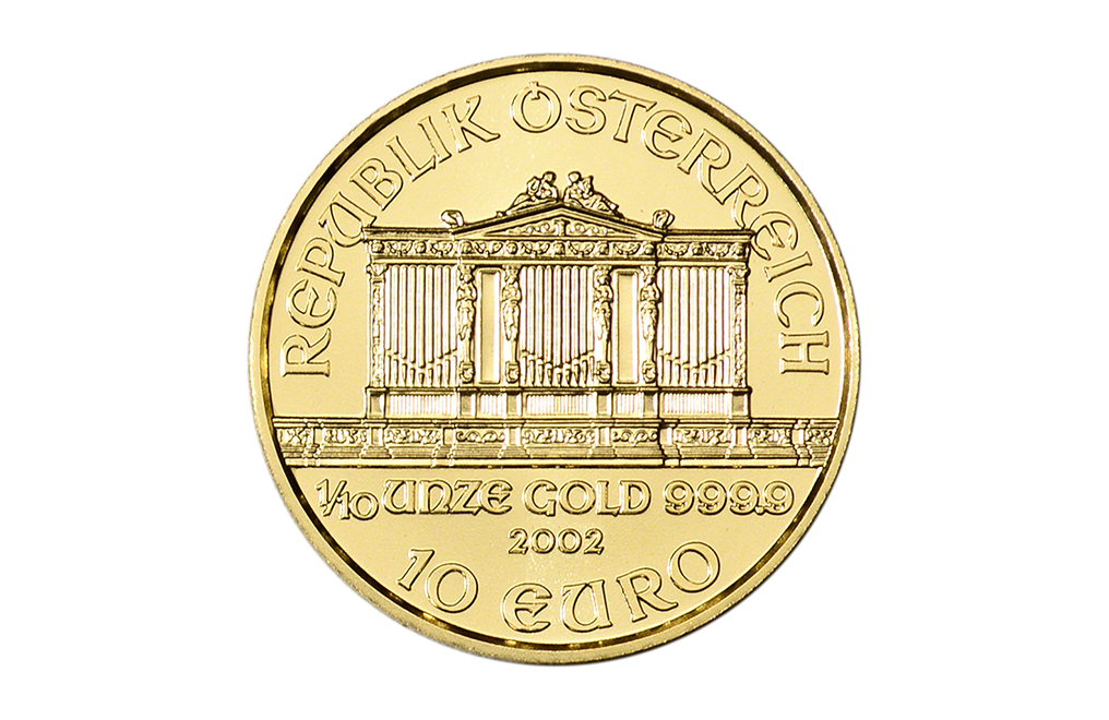 Sell 1/10 oz Gold Philharmonic Coins, image 1