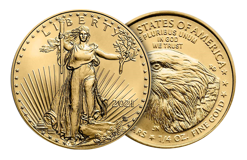 Sell 1/4 oz Gold American Eagle Coin .9167 (mid 2021 and newer), image 2