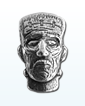 1.5 oz Silver Bar .999-3D Frankenstein Head - Antique Finish