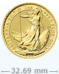 1 oz Gold British Britannia Coin