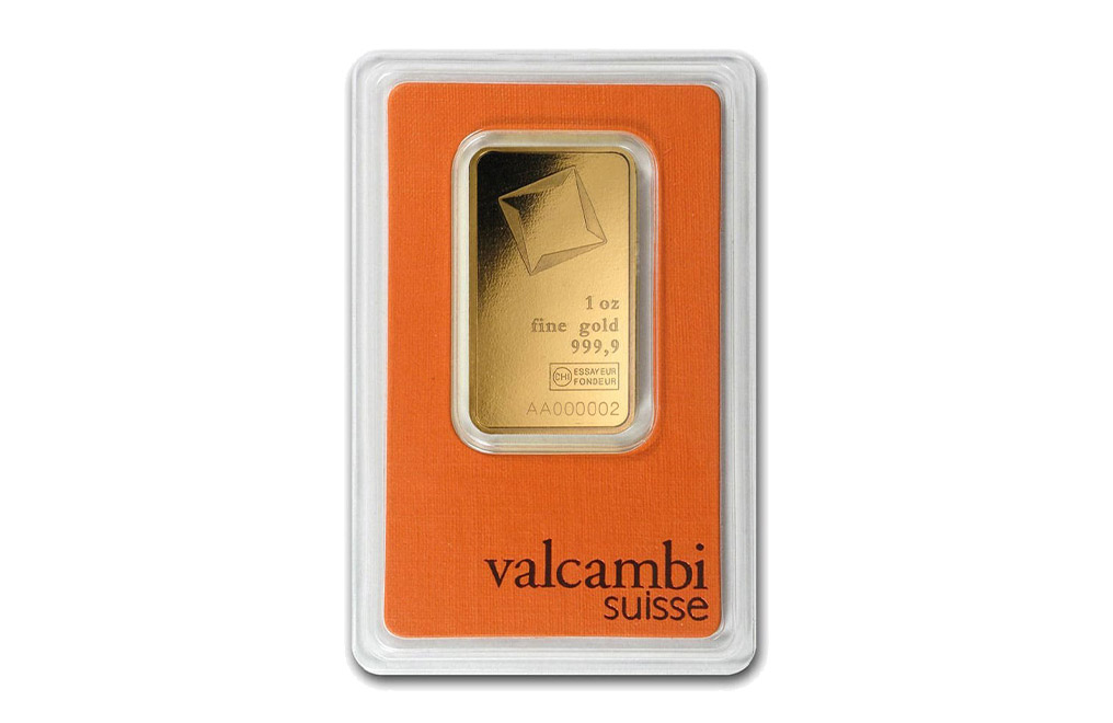 Buy Valcambi Suisse 1 oz Gold Bars (w/ assay), image 0