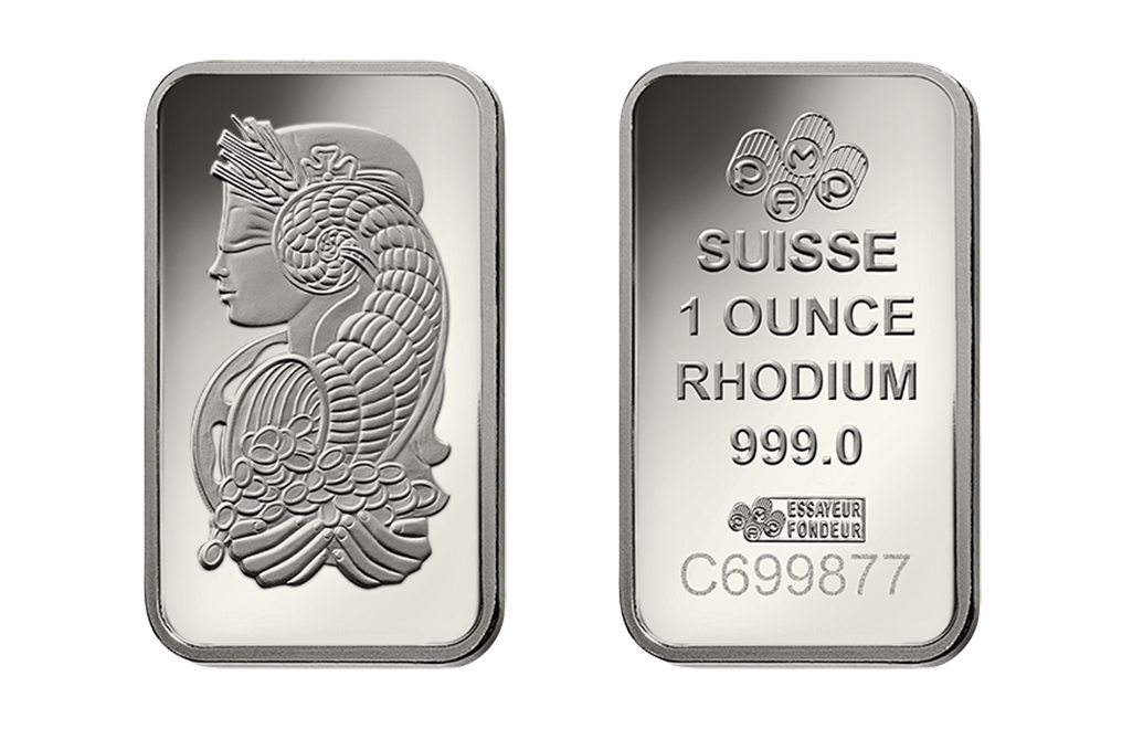 Buy 1 oz PAMP Suisse Lady Fortuna Rhodium Bars (Veriscan), image 3