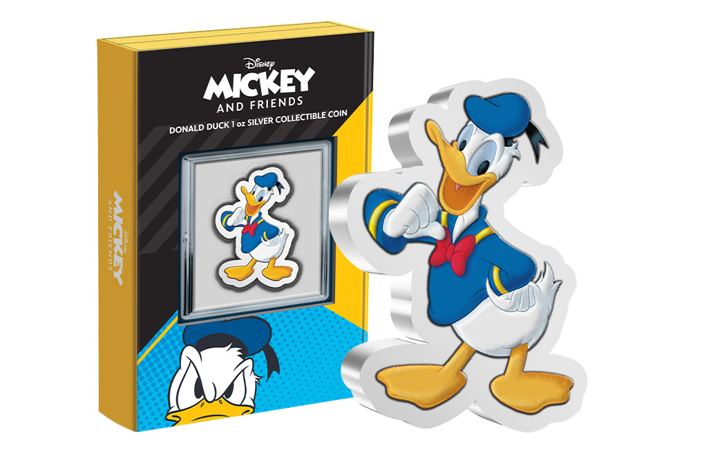 Buy 1 oz Silver Donald Duck Shaped Coin (2021), image 2