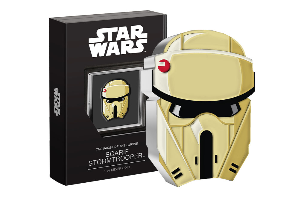1 oz Silver Faces of the Empire™ Scarif™ Stormtrooper Coin (2022), image 2
