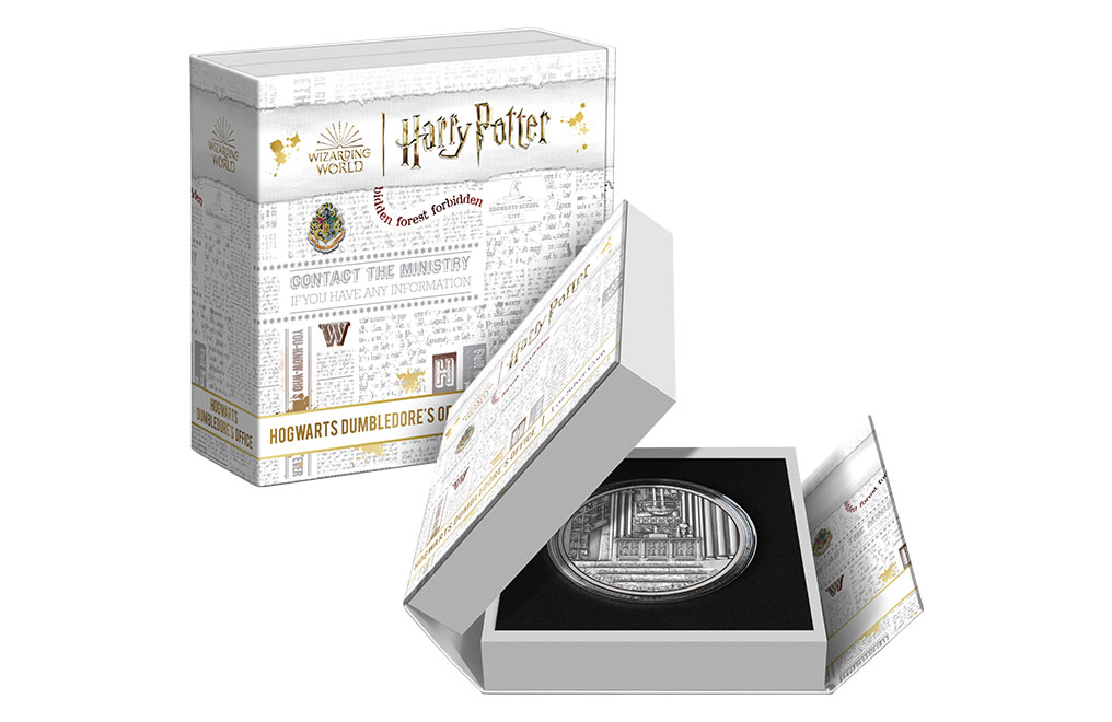 Buy 1 oz Silver Hogwarts Dumbledore's Office Coin (2022), image 4