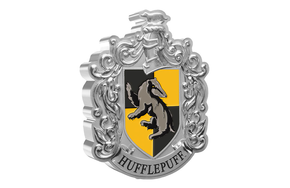 1 oz Silver Hogwarts™ Hufflepuff Crest (2021), image 0