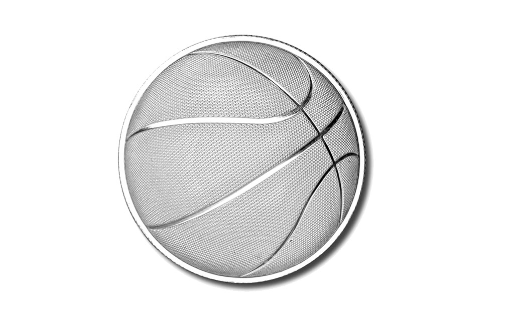Buy 1 oz Silver Round .999 - 3D Domed Basketball, image 0