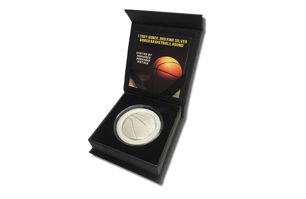 Buy 1 oz Silver Round .999 - 3D Domed Basketball, image 5