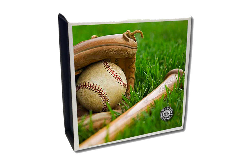 Buy 1 oz Silver Round .999 - Curved Domed 3D- Baseball, image 4