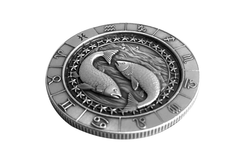 Buy 1 oz Silver Round .999 – Zodiac – Pisces, image 4
