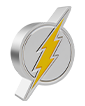 1 oz Silver THE FLASH™ Emblem Coin (2021)