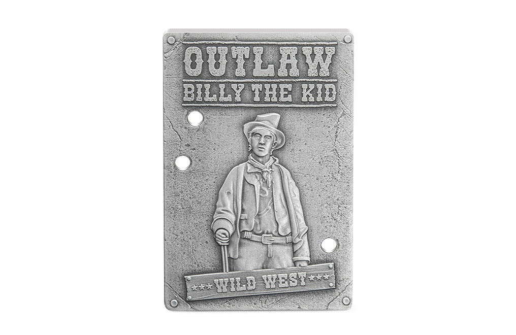 Buy 1 oz Silver Wild West Billy the Kid Coin (2023), image 0