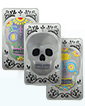 10 oz Silver Bar Set - Three Skulls