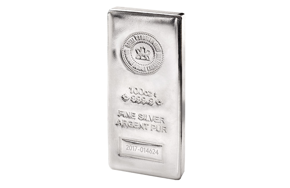 Buy Canadian 100 oz Silver Bars, image 1