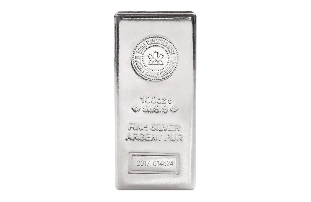 Buy Canadian 100 oz Silver Bars, image 0