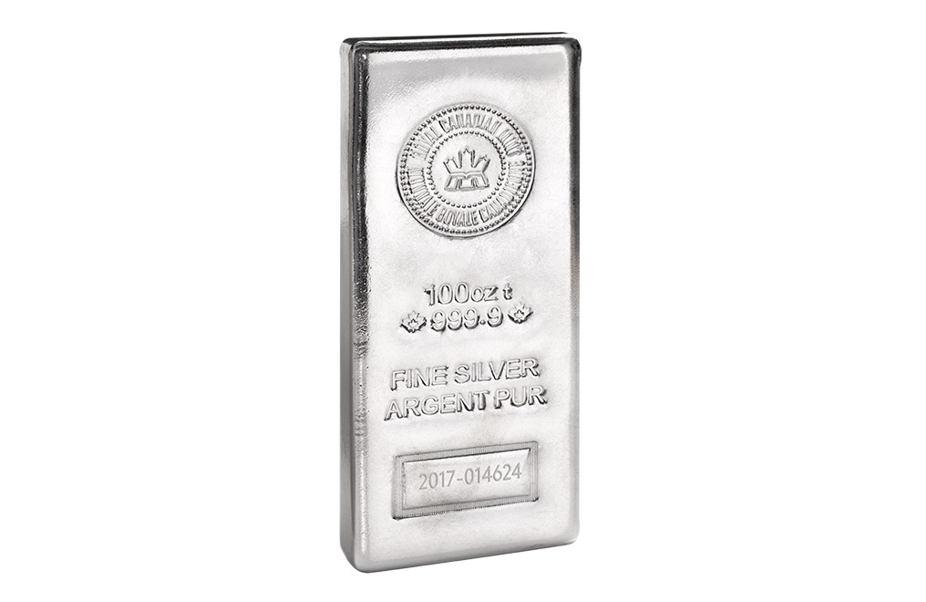 Buy Canadian 100 oz Silver Bars, image 2