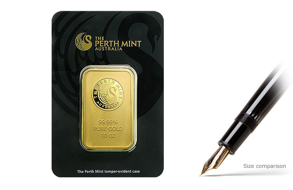 Buy 10 oz Gold Perth Mint Bars, image 0