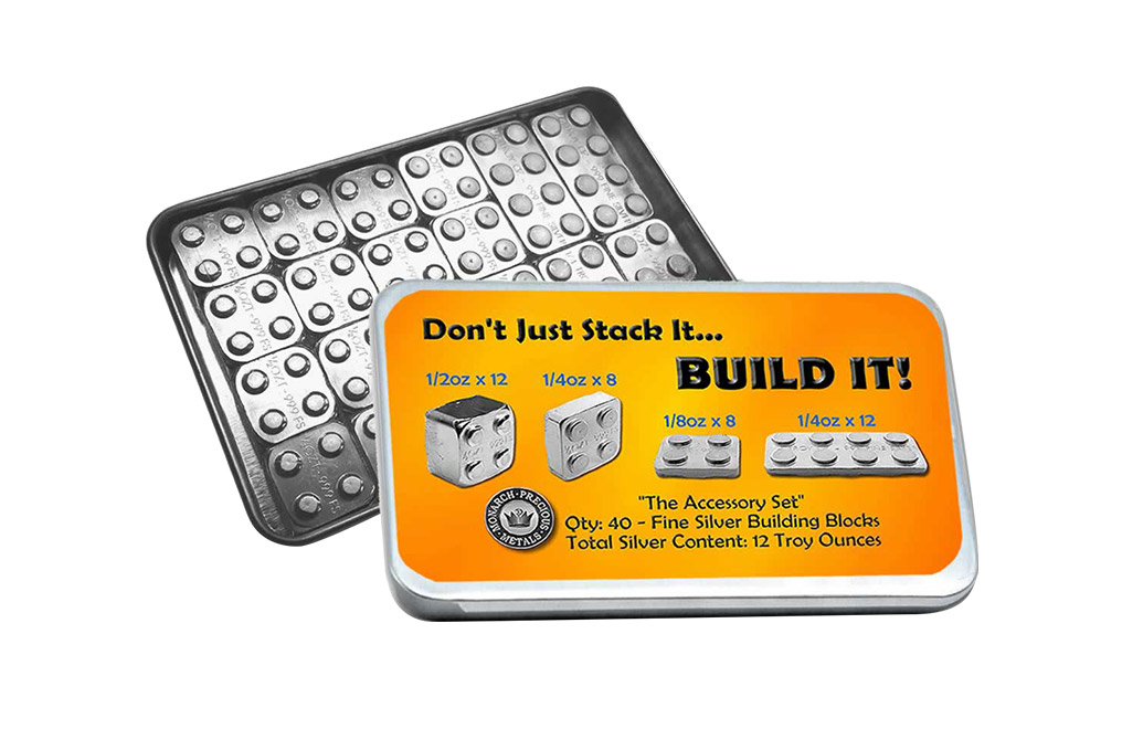 Buy 12 oz Building Block Bars Accessory Set .999, image 0