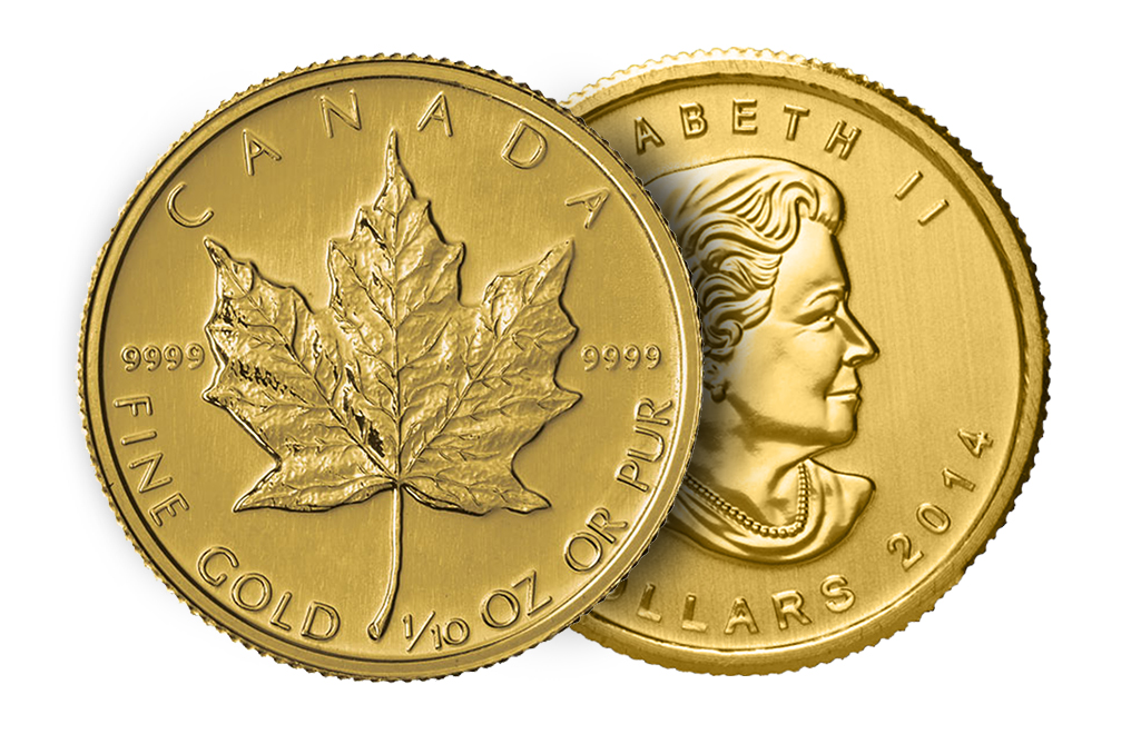 Buy 1/10 oz Canadian Gold Maple Leaf Coins, image 2