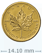 1/20 oz Gold Canadian Maple Leaf Coin