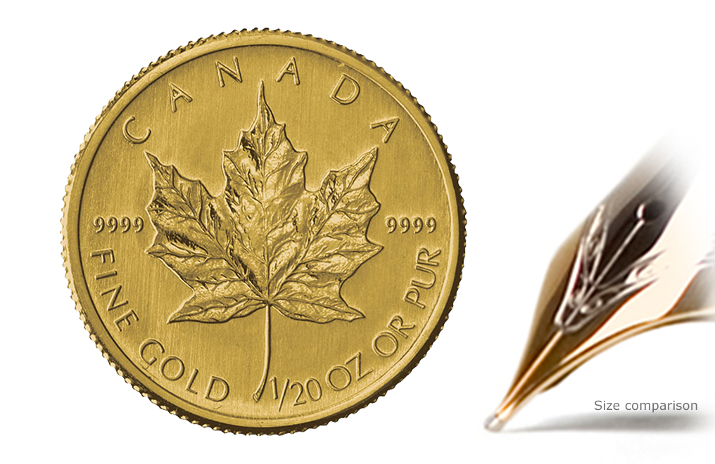 Sell 1/20 oz Gold Canadian Maple Leaf Coins, image 0