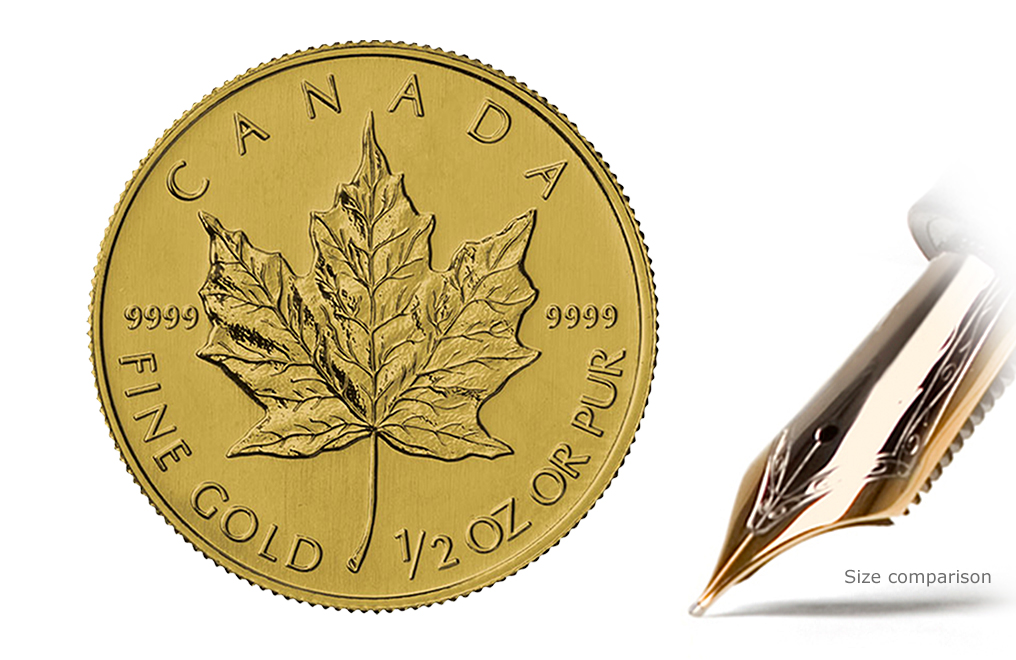 Sell 1/2 oz Gold Maple Leaf Coins, image 0