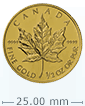 1/2 oz Gold Canadian Maple Leaf Coin
