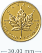 1 oz Gold Canadian Maple Leaf Coin