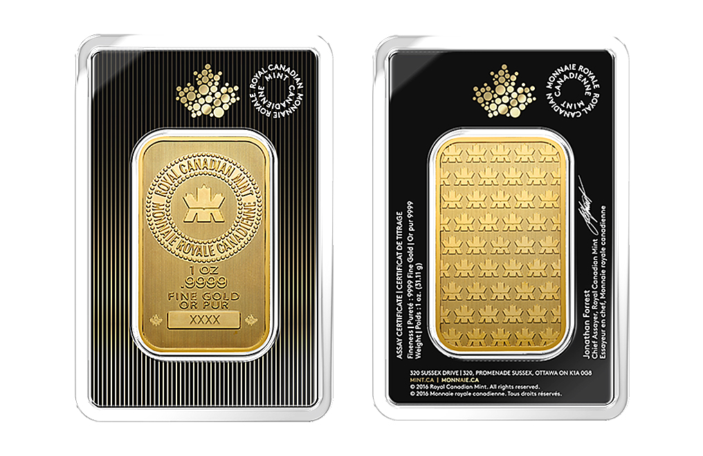 Buy Canadian 1 oz Gold Bars, image 2