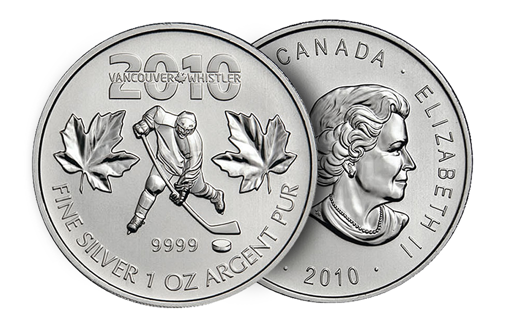 Sell 2010 1 oz Silver Maple Leaf Olympic Coins, image 2