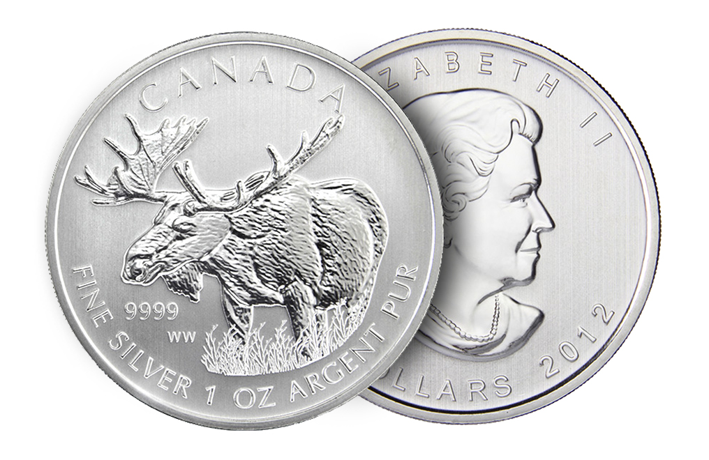Sell 2012 1 oz Silver Moose Coins - Canadian Wildlife Series Coin, image 2