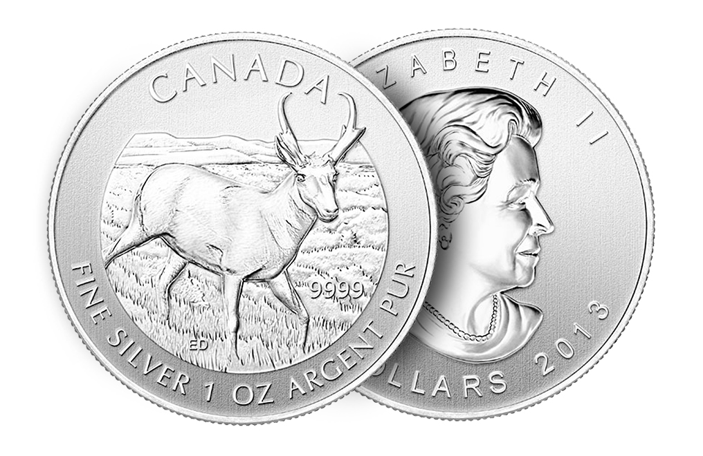 Buy 2013 1 oz Silver Antelope Coins - Canadian Wildlife Series Coin, image 2