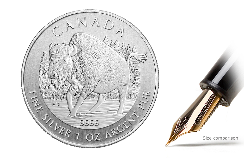 Sell 2013 1 oz Silver Wood Bison Coins - Canadian Wildlife Series Coin, image 0