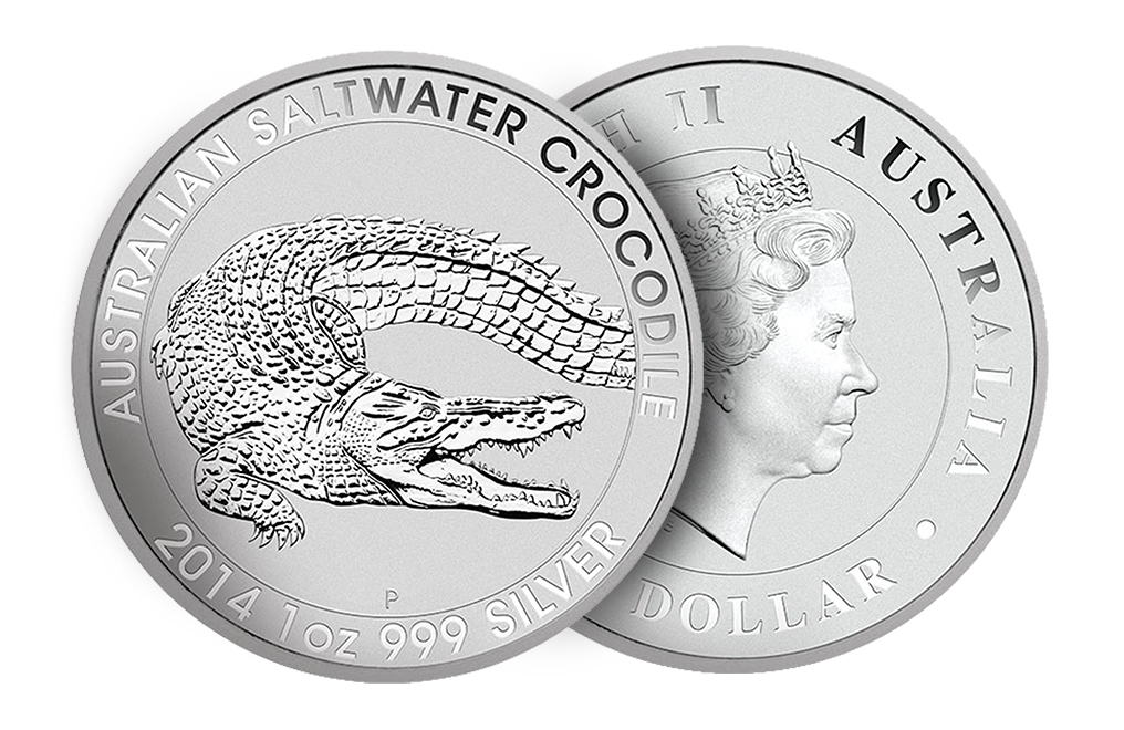 Buy 2014 1 oz Australian Silver Saltwater Crocodile Coins, image 2