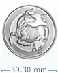 1 oz Silver Bull- Silver Shield Round .999 (Random Year)