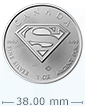 2016 1oz Silver Superman™  Bullion Coin : S-Shield