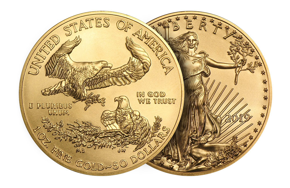 Buy 2019 1 oz Gold Eagle Coins MintFirst (20 per tube), image 3