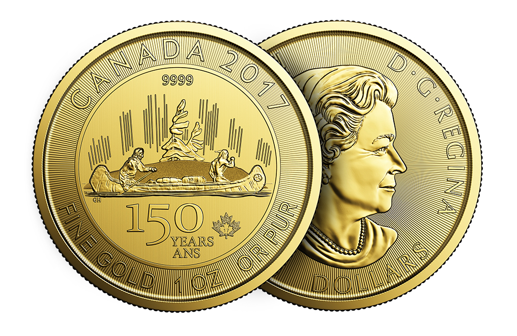 Buy 2017 1 oz Gold RCM 150 Special Edition Voyageur Coin, image 4