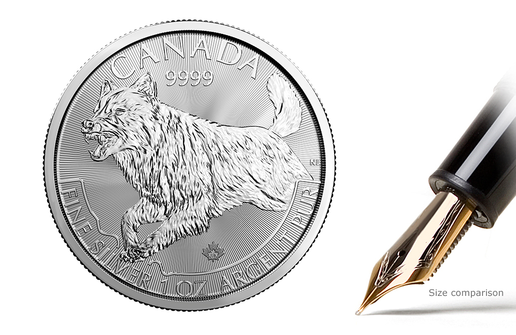 Sell 2018 1 oz Silver Wolf- RCM Predator Series Coin .9999, image 0