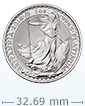 1 oz Platinum British Britannia Coin