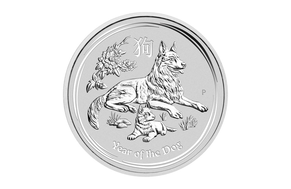 Buy 2018 1 oz Australian Silver Year of the Dog Lunar Coins, image 0