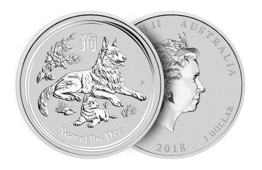 Sell 2018 1 oz Australian Silver Year of the Dog Lunar Coins, image 2