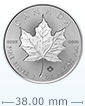 1 oz Silver Maple Leaf Incuse Coin