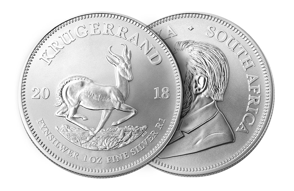 Sell 1 oz South African Silver Krugerrand Coins, image 2