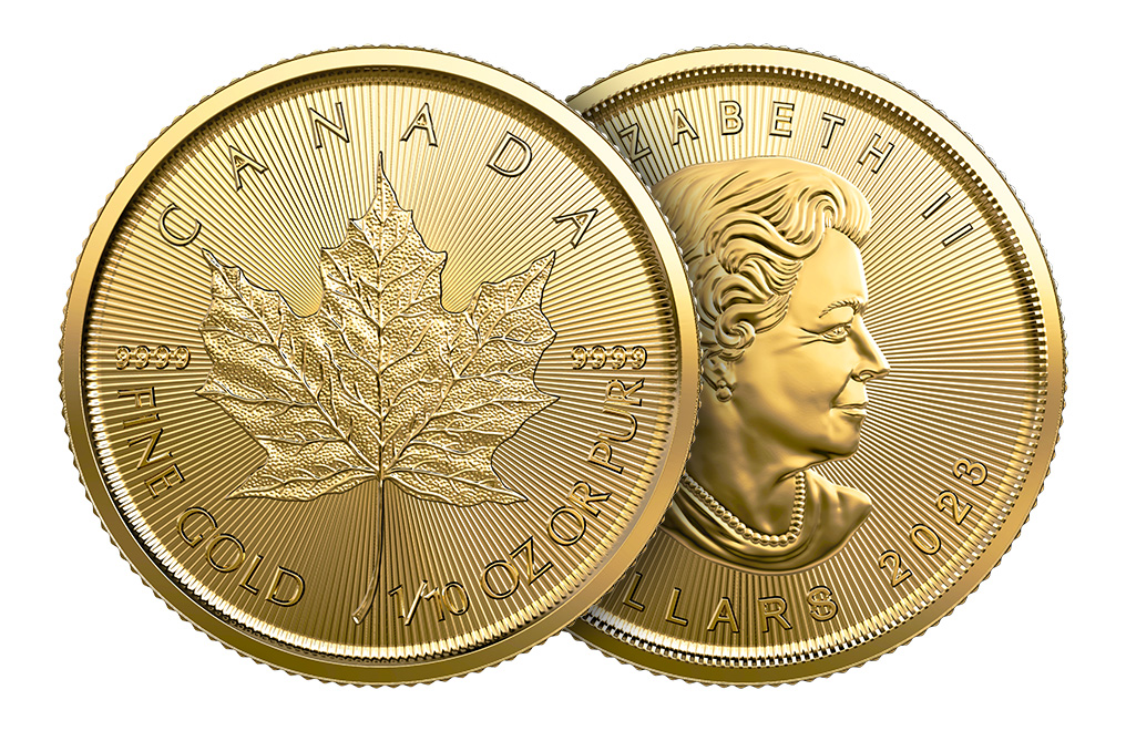 Buy 2023 1/10 oz Canadian Gold Maple Leaf Coins (Brilliant Uncirculated), image 2