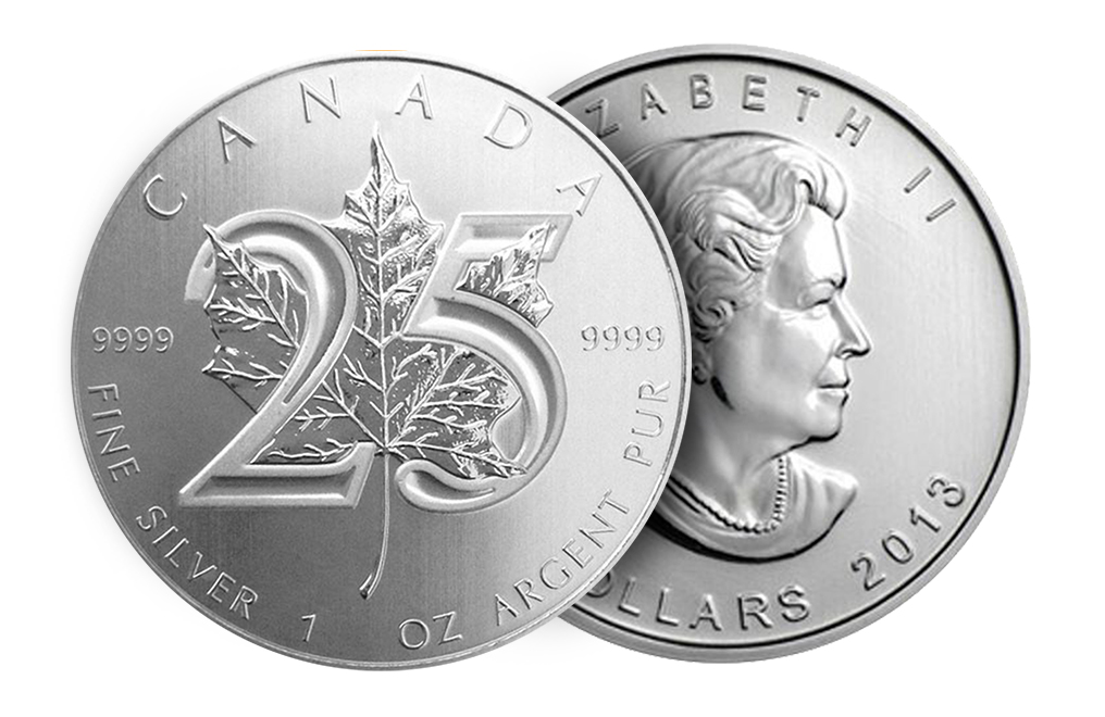 Buy 1 oz Silver Maple Leaf Coins - 25th Anniversary, image 2