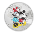 Buy 3 oz Silver Mickey and Minnie Mouse Coin (2023), image 0
