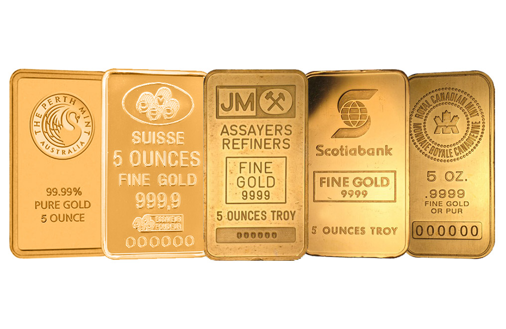 Buy 5 oz Gold Bars, image 0
