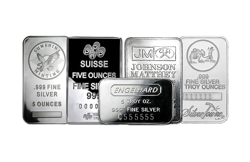 Buy 5 oz Silver Bars, image 0